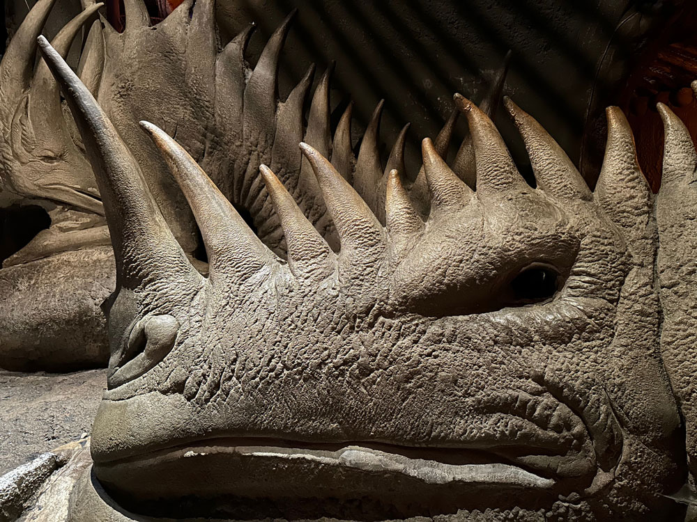 Photo of Dinosaur in exhibit at City Museum exhibit